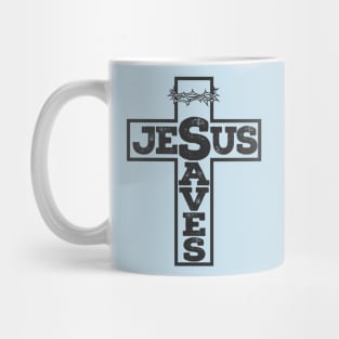 Jesus Saves Cross Mug